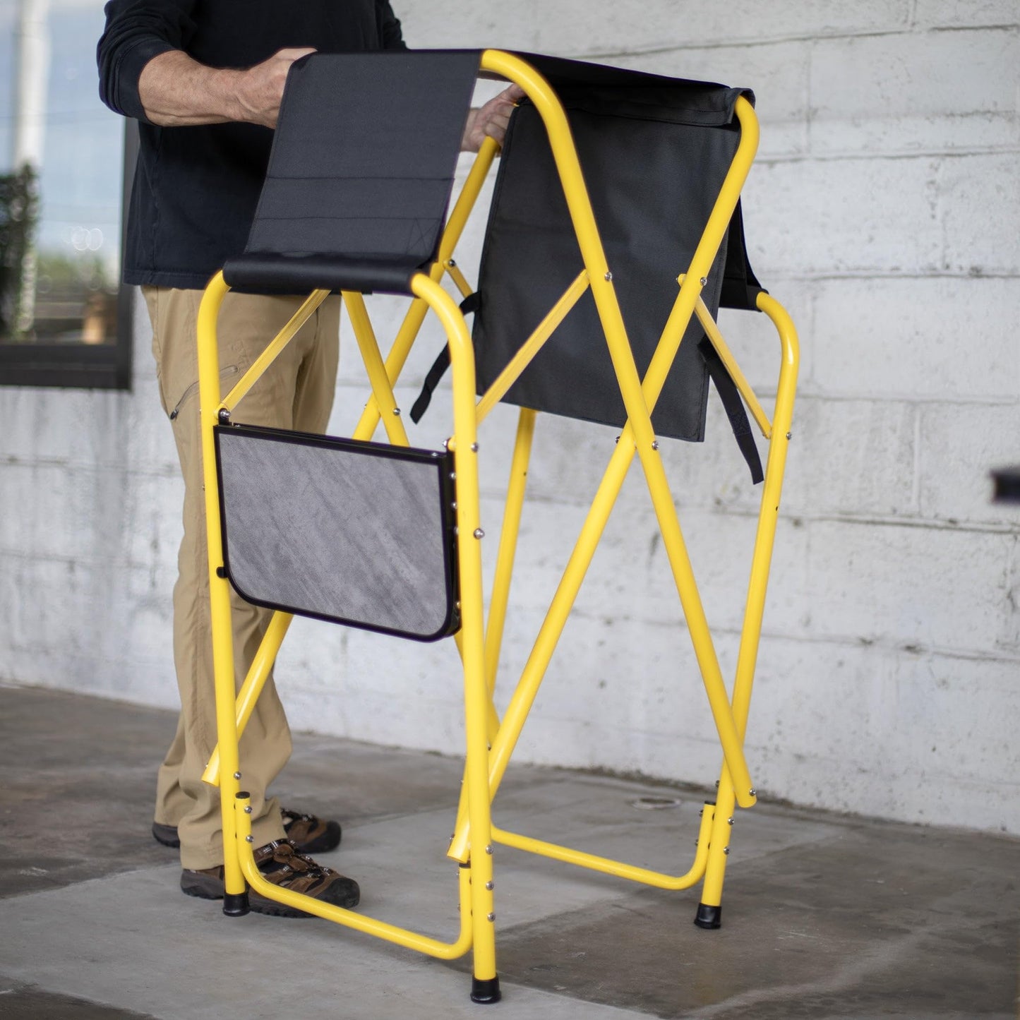 Suspenz Yellowfin Kayak and Canoe Rigging Stations, Fishing Kayak Work Stands, Indoor & Outdoor Use, Canvas Slings, 350 lbs Load Capacity (55-0140)