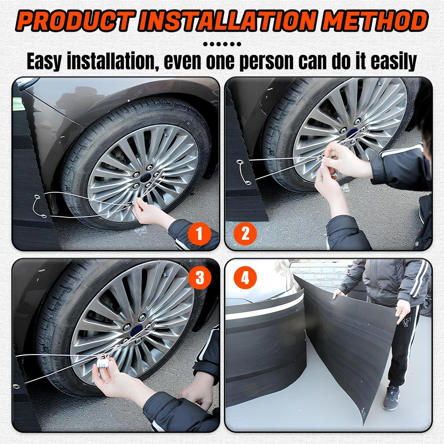 JeCgRrY RV Skirt for Travel Trailer, Panels Wind and Snow Proof, Camper skirting, All-Weather Protection Barrier with Easy Installation Kit Night Reflective Strip(2.6ft High,20m/65ft)