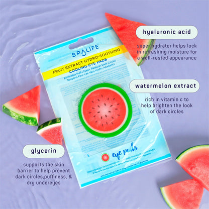 SpaLife Cooling Eye Pads - Korean Soothing Eye Pads for Dark Circles, Puffy Eyes, and Wrinkles - 48 Pads with Fruit + Vegetable Extracts - Revitalizing Hydrating Eye Pads for Eye Treatment (Cucumber)