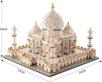 Micro Mini Blocks Architecture Taj Mahal Building Set Landmarks Collection Model Kits Idea Toys Present for Adults and Kids Age of 14+ 3950 PCS