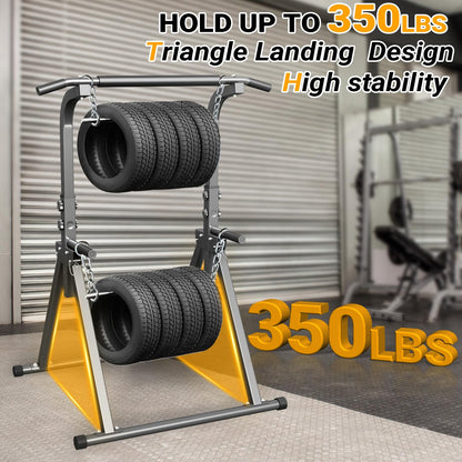 YYJO Foldable Pull Up Bar Free Standing Multi-function Power Tower Dip Bar Home Gym Strength Training Equipment 350 LBS Weight Capacity