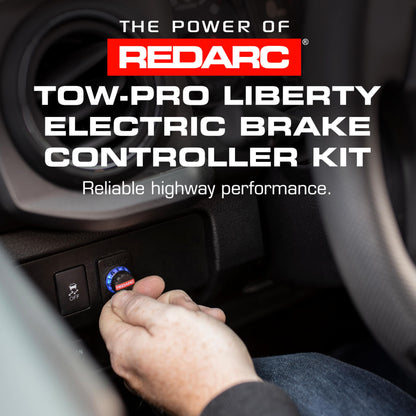 REDARC Tow-Pro Liberty Electric Trailer Brake Controller Kit for Toyota Tundra, Tacoma, Proportional Braking, Plug and Play, 12V Compatible to Tow RV, Camper, Trailer, Boat