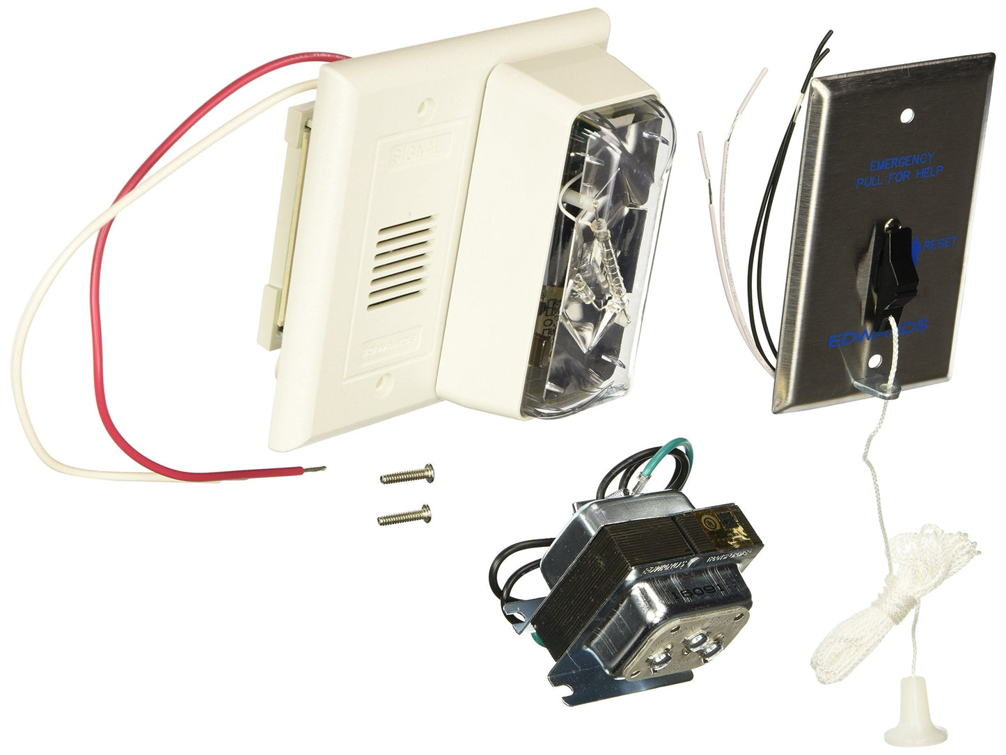 Edwards Signaling Horn and Strobe Kit, 24V AC, 82 dBA at 10 ft, Clear 6538-G5-1 Each