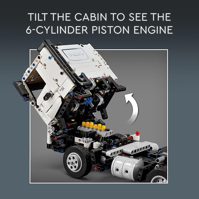 LEGO Technic Volvo FMX Truck &amp EC230 Electric Excavator Building Toy Volvo Truck Toy with 2 Model Vehicles Great Gift for Boys and Girls Ages 10 and Up Who Love Heavy Duty Construction Models 4