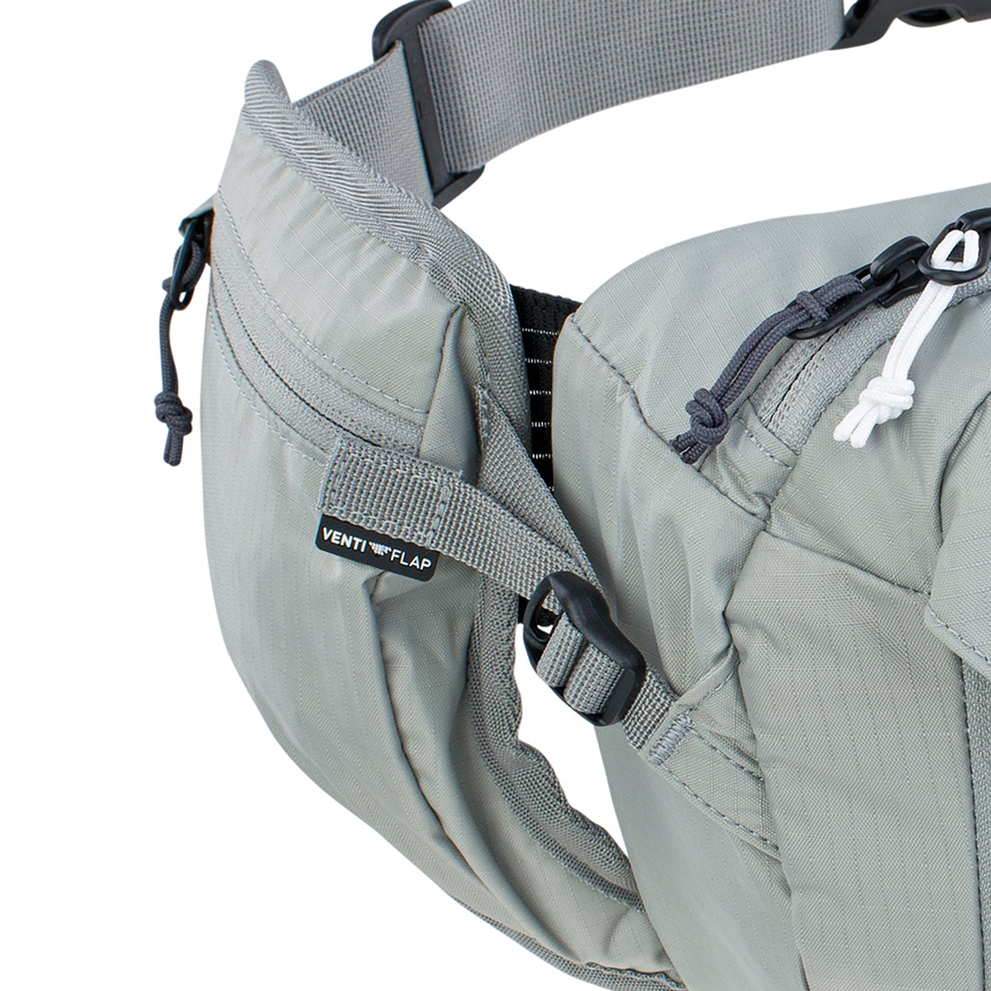 EVOC Unisex's Hip Pack, 28 x 18 x 8 cm, Stone Grey, incl. 1,5l hydration bladder, HIP PACK 3