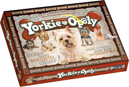 Late for The Sky Yorkie-Opoly Dog Board Game for Yorkshire Terrier Lovers Family Party Fun 2–6 Players Ages 8+ Strategy Classic or 60-Minute Quick Play