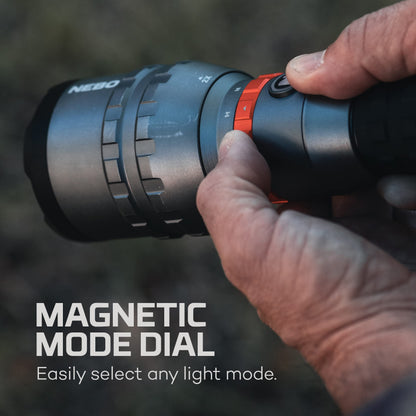 NEBO DAVINCI 12000 Handheld Flashlight | 12000 Lumens, 5 Light Modes, Rechargeable Waterproof Light for Hiking, Camping & Hunting, Tactical Self Defense Floodlight, Includes USB-C Charging Cable