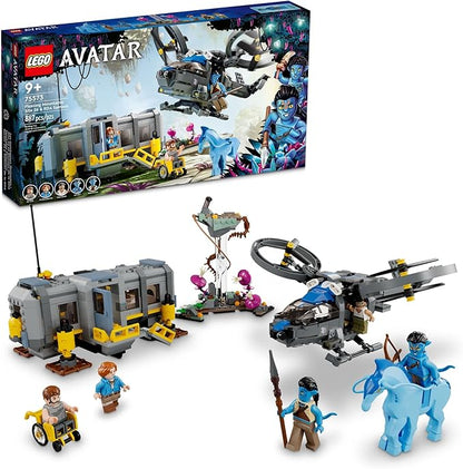 LEGO Avatar Floating Mountains Site 26 &amp RDA Samson 75573 Building Set - Helicopter Toy Featuring 5 Minifigures and Direhorse Animal Figure Movie Inspired Set Gift Idea for Kids Ages 9+