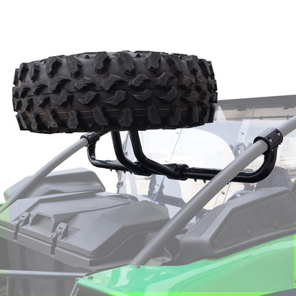 SAUTVS Spare Tire Carrier Holder for Teryx KRX 1000, Fits Up to 37" Tire Steel Powder Coated Heavy Duty Spare Tire Mount Holder for Kawasaki Teryx KRX 1000 2020-2026 Accessories