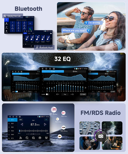 5G WiFi Car Stereo for Jeep Wrangler Compass Patriot Chrysler 300C Dodge Commander, 8 Core 6G+128G Touch Screen Radio with Wireless CarPlay Android Auto, GPS SWC Bluetooth FM RDS DSP Backup Camera