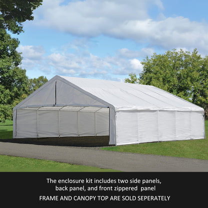 ShelterLogic UltraMax Canopy Enclosure Kit, White, 30 x 50 ft. (Frame and Canopy Sold Separately)