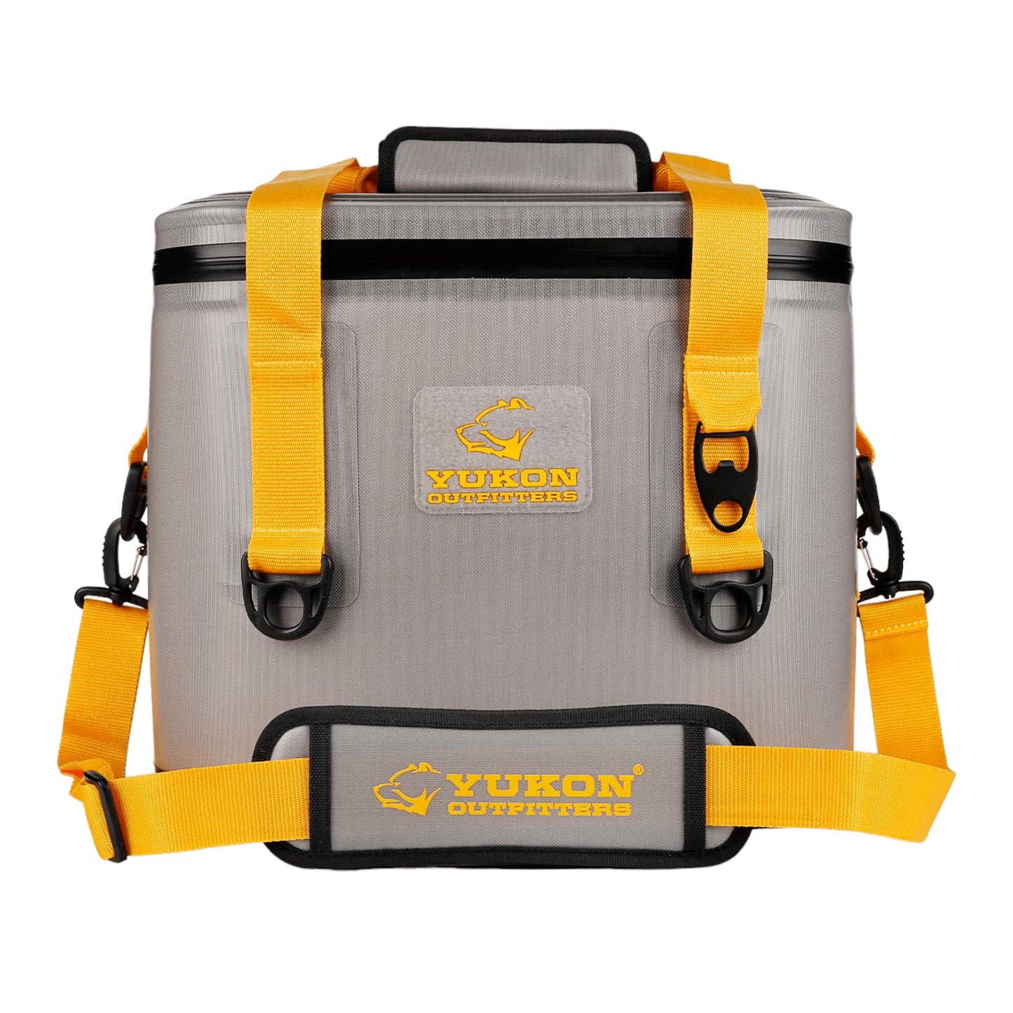 Yukon Outfitters 30 Can Tech Cooler Bag, 54-Liter Durable TRU Welded Leakproof Insulated Outdoor Camping Boating Meal & Drink Lunchbox w/Airtight Zippers, Padded Carry Handle & Shoulder Strap