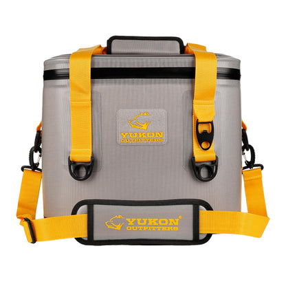 Yukon Outfitters 30 Can Tech Cooler Bag, 54-Liter Durable TRU Welded Leakproof Insulated Outdoor Camping Boating Meal & Drink Lunchbox w/Airtight Zippers, Padded Carry Handle & Shoulder Strap