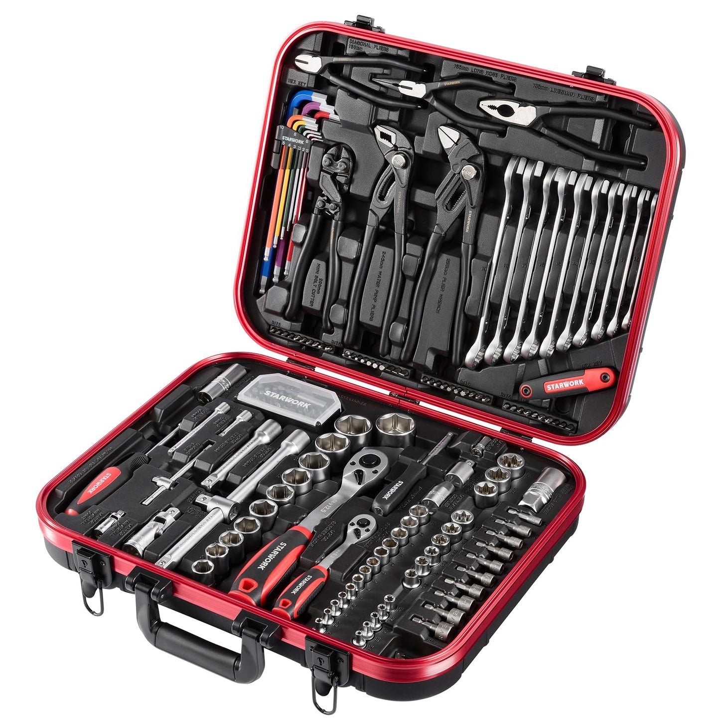 STARWORK TRUE MECHANIC™ 169-Piece Mechanics Tool Set, Professional, Metric