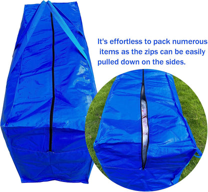 66 Gallon Extra Large Storage Bags by [Brand Name] - Heavy Duty, Waterproof Moving Duffle with Zipper & Strong Handles