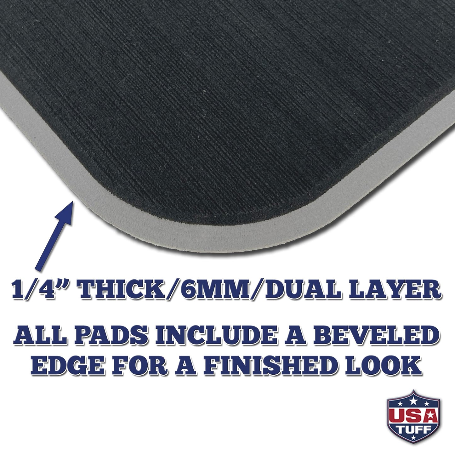 USATuff SeaDek EVA Mat Cooler Pad fits YETI 65 Tundra | Peel & Stick Application | Non Slip Comfort Accessories - US Flag (Black-StormGray)