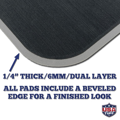 USATuff SeaDek EVA Mat Cooler Pad fits YETI 65 Tundra | Peel & Stick Application | Non Slip Comfort Accessories - US Flag (Black-StormGray)