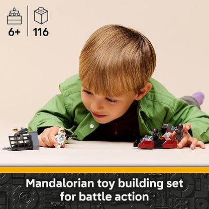 LEGO Star Wars Siege of Mandalore Battle Pack Building Toy for Boys &amp Girls - The Mandalorian Pretend Play Set W/4 Character Minifigures for Kids &amp Fans Ages 6+ - Gift Idea for Birthdays - 75