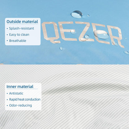 QEZER 0°F Cold Weather Sleeping Bag for Adults, Lightweight Backpacking Bag with Down Booties for Men and Women Keep Warm