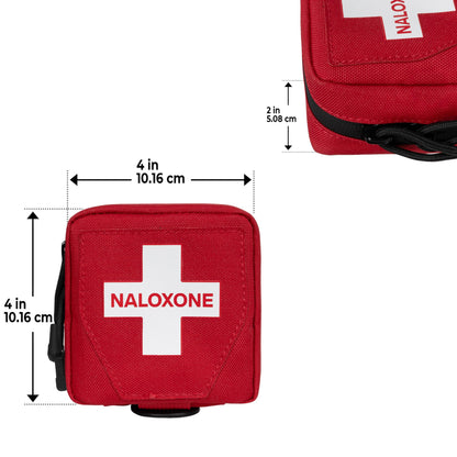 10 Pack Naloxone Belt Pouch for Opioid Overdose Kits | Professional Belt Attachment Design to Hold Naloxone | Custom Designed to Hold Two Naloxone Nasal Sprays & Accessories | Naloxone Not Included