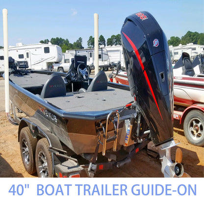 SUONE Boat Trailer Guides,2*UPVC Boat Trailer Guides Poles Kits,Ocean Specific 2*316L Stainless Steel Trailer Post Guide on Anti seawater Corrosion,for Boats, Trailers,Kayaks,Canoes,Ski Boats (40 in)