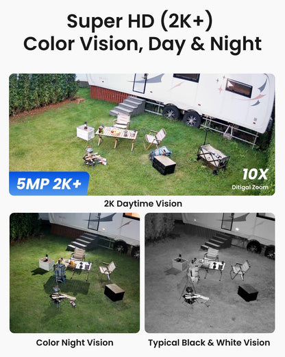 REOLINK 2K+ 4G LTE Cellular Security Camera Wireless Outdoor, 360° Pan-Tilt, No WiFi Solar Powered, 5MP Color Night Vision, Smart AI Detection, Sim+32GB SD Card Included, Go PT Plus+Solar Panel