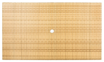 SAFAVIEH Outdoor Collection Akita Natural Folding Table with Umbrella Hole PAT7503D