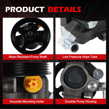 Autodevil 20-260 Power Steering Pump Fit for Crown Victoria 1992-2002 4.6L, Expedition 97-01 4.6L 5.4L, Blackwood 02 5.4L, Navigator 98-02 5.4L, Town Car 91-02 4.6L, Grand Marquis 92-02 4.6L