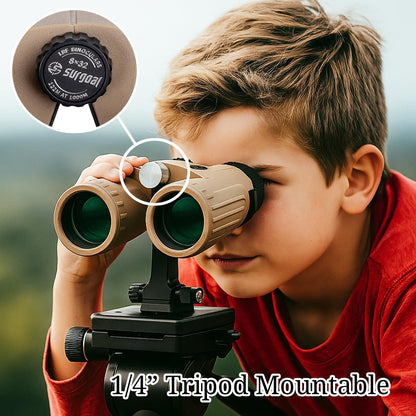 SG SURGOAL 8x32 Laser Rangefinder Binoculars 3000 Yards, OLED Red Display, Angle Compensated, IPX4 Waterproof Hunting Range Finder with 1/4” Thread for Tripod Mount
