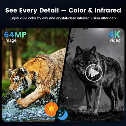 MAXDONE Night Vision Goggles - 4K Night Vision Binoculars for Adults with 5000mAh Fast Charging Battery, 8X Zoom, f/1.4 HD Camera, 32GB Card and 1968FT Viewing Range for Camping Hunting & Security