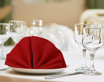 Utopia Home Red Cloth Napkins (144 Pack, 20x20 Inches), Ideal Dinner Napkins for Party, Wedding and Lunch/Dinner