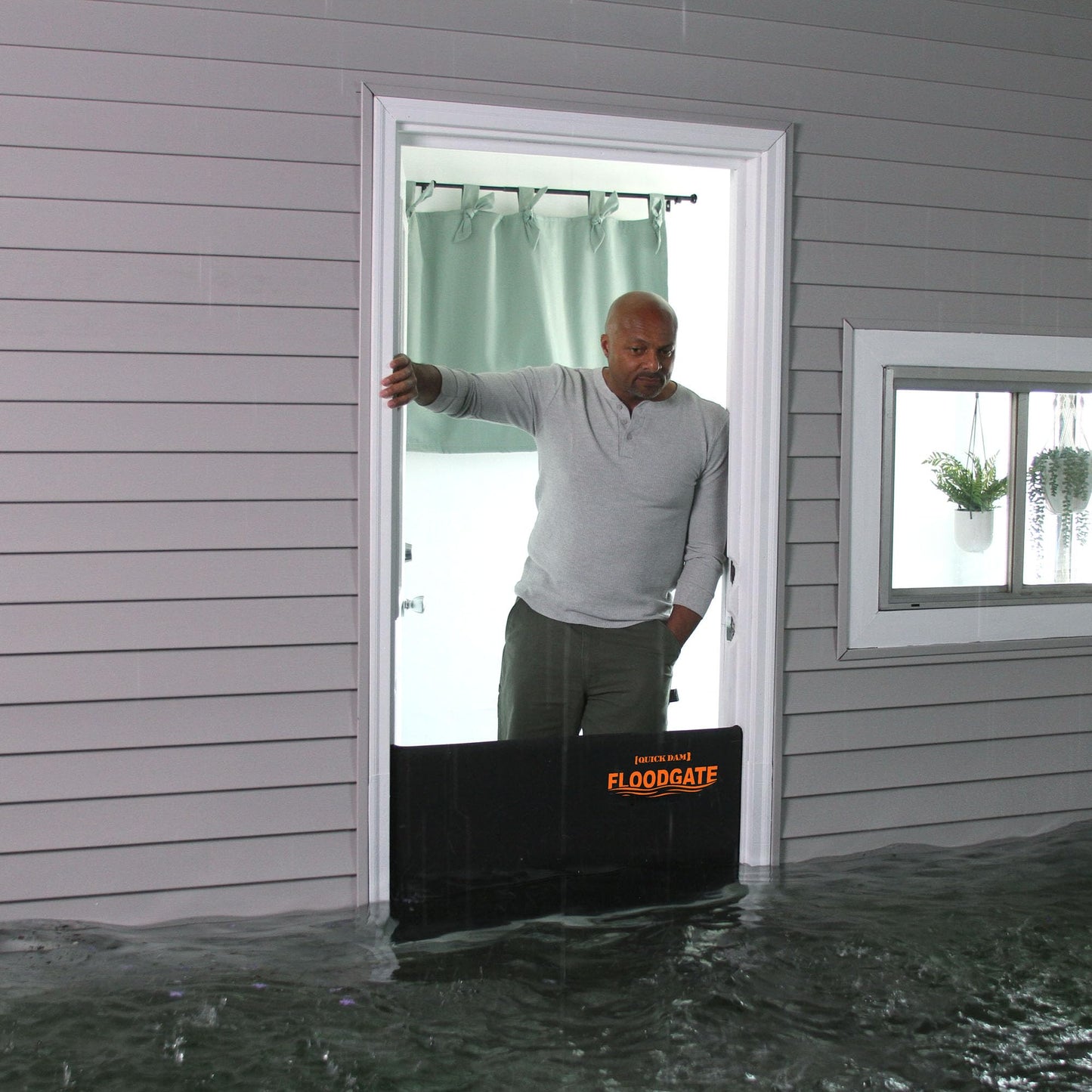 Quick Dam QDFG45 FloodGate-Doorway Flood Guard-45-50 Openings, 45" To 50", Orange