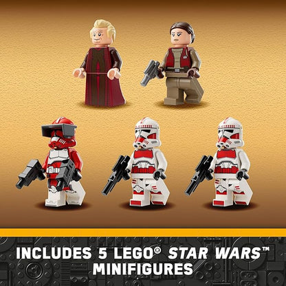 LEGO Star Wars: The Clone Wars Coruscant Guard Gunship 75354 Buildable Star Wars Toy for 9 Year Olds Gift Idea for Fans Including Chancellor Palpatine Padme and 3 Clone Trooper Minifigures