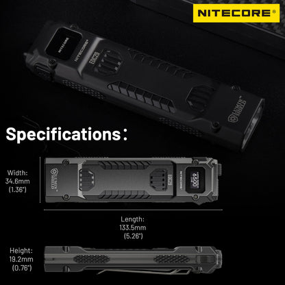 Nitecore EDC29 6500 Lumen Ultra Slim High Performance EDC Flashlight with Retractable Keychain