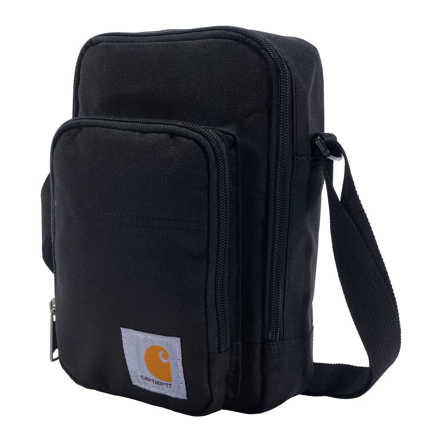 Carhartt Unisex Adult Zip, Durable, Adjustable Crossbody Bag with Zipper Closure, Black, One Size, Black, One size