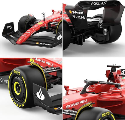 Voltz Toys Authentic Licensed 1:12 Ferrari F1 75 Remote Control Car - F1 Collection RC car Series for Kids and Adults - 2.4GHz RC Car for Gift (1:12 Ferrari F1 75)