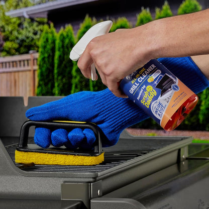 Mr. Bar-B-Q Grill Scrubber Brush Set - Effortless Cleaning with Scrub Daddy Design