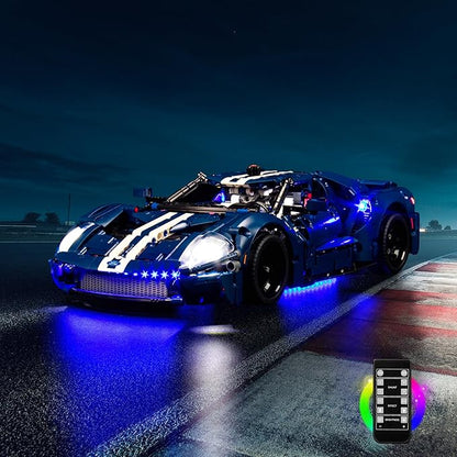 Upgraded Light Kit Compatible with Lego Technic 2022 Ford GT 42154 Car Model Remote Control Compatible with 42154 (Model Not Included)
