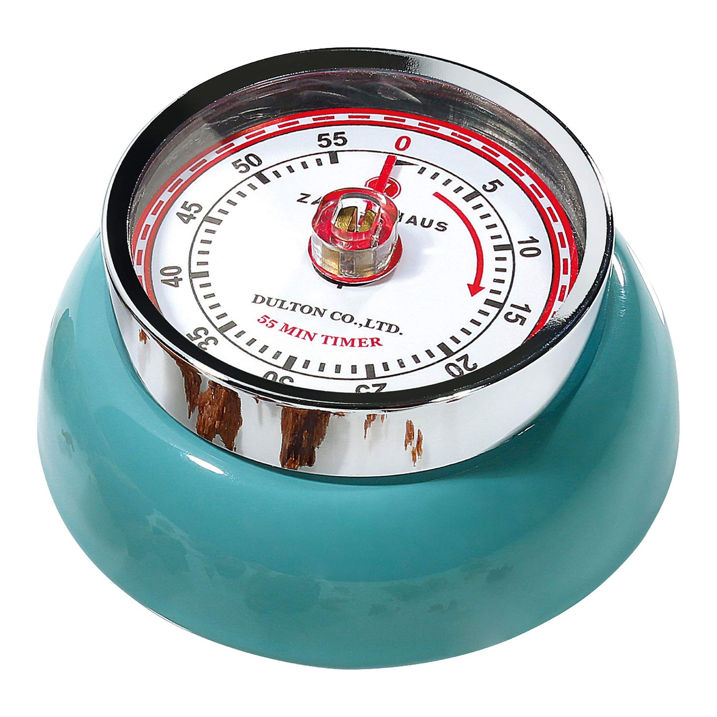 Zassenhaus Magnetic Retro Kitchen Timer, Classic Mechanical Cooking Timer (Black)