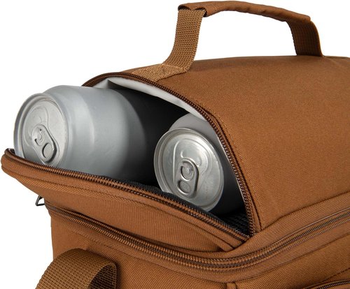 Carhartt Camping Cooler - Durable Soft Shell Lunch Bag for Work & Everyday Use | Brown