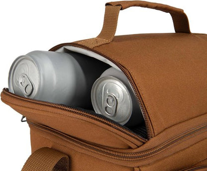 Carhartt Camping Cooler - Durable Soft Shell Lunch Bag for Work & Everyday Use | Brown