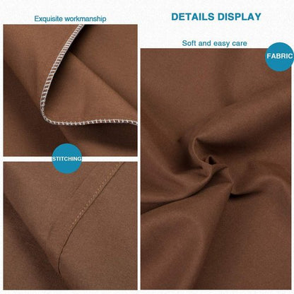 FLXXIE Body Pillow Cover - Super Soft Microfiber 20x54 Long Pillowcase | Envelope Closure, Stain Resistant, Brown