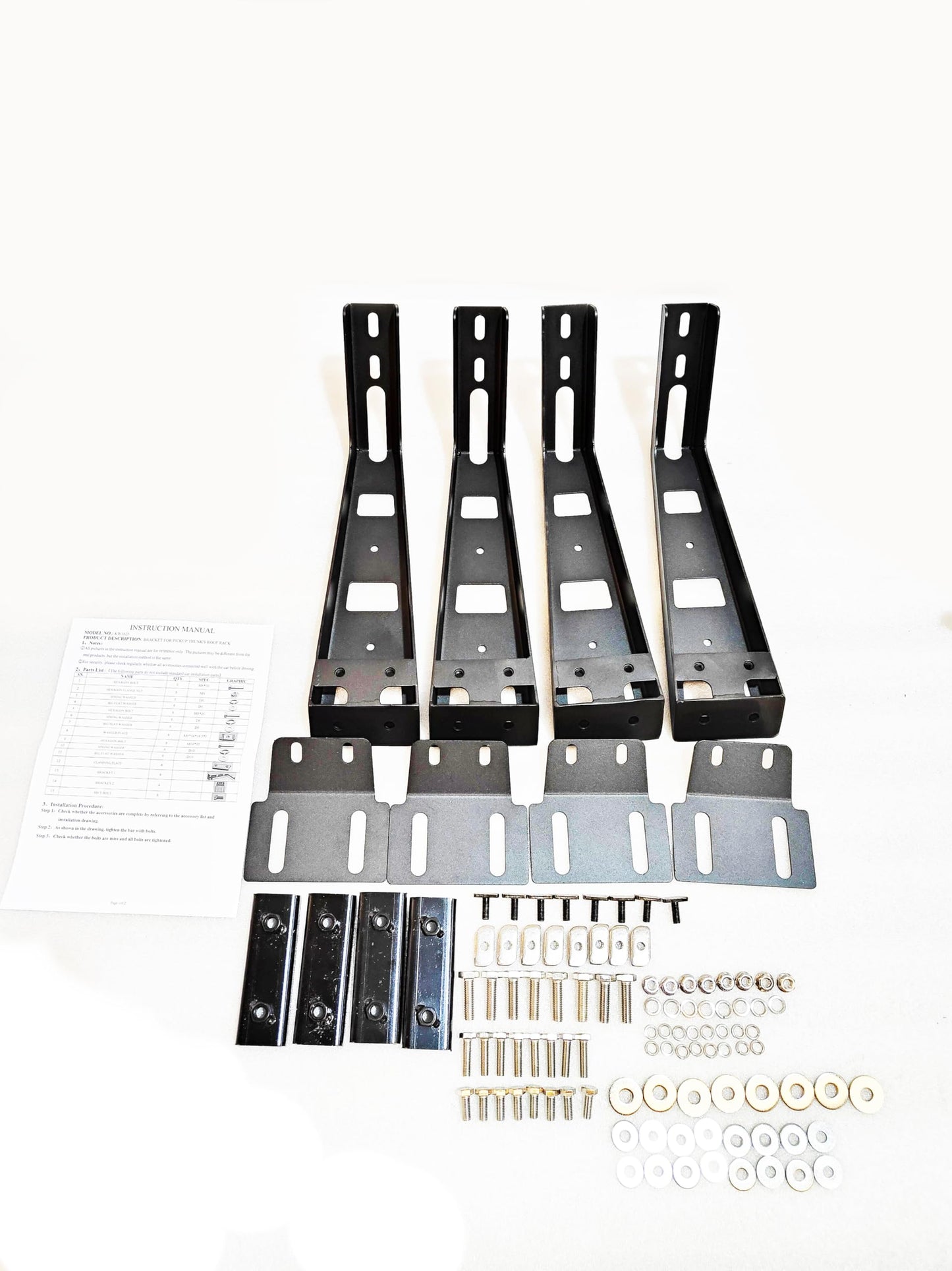Black Horse Spike Stationary Cargo Platform System Compatible with 2005-2024 GMC Sierra 1500/2500 HD/3500 HD, Chevy Silverado 1500/2500 HD/3500 HD, Ford F-150/F-550, Ram 1500/3500,Tundra,Titan.