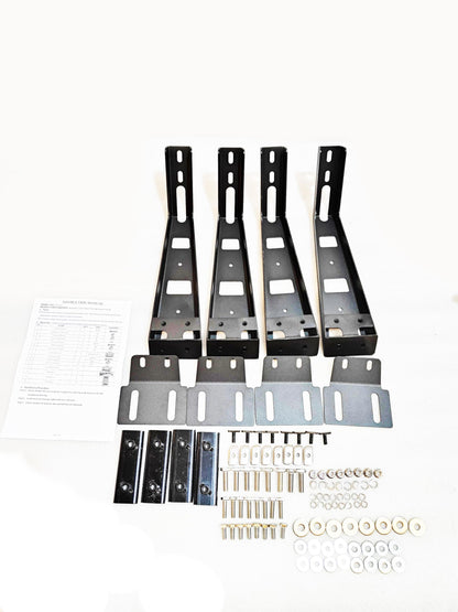 Black Horse Spike Stationary Cargo Platform System Compatible with 2005-2024 GMC Sierra 1500/2500 HD/3500 HD, Chevy Silverado 1500/2500 HD/3500 HD, Ford F-150/F-550, Ram 1500/3500,Tundra,Titan.