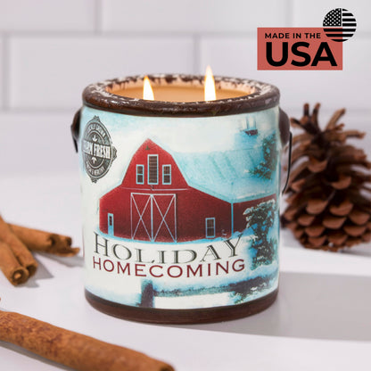 A CHEERFUL GIVER 95hr 20oz Scented Candle - Holiday Homecoming - Multi-Wick Glass Candle - Gifts For Men and Women