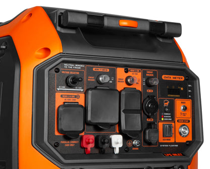 WEN 6800-Watt Dual Fuel RV-Ready Electric Start Portable Inverter Generator with Fuel Shut Off and CO Watchdog for Electric Vehicle Backup (DF680iX)