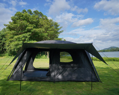 Vidalido 4-6 Person Camping Tent with 3 Door 2 Room Large Family Cabin Tents, Double Layer Waterproof Portable Glamping Tent, Big Tents for Outdoor Camping Hiking and Backpacking