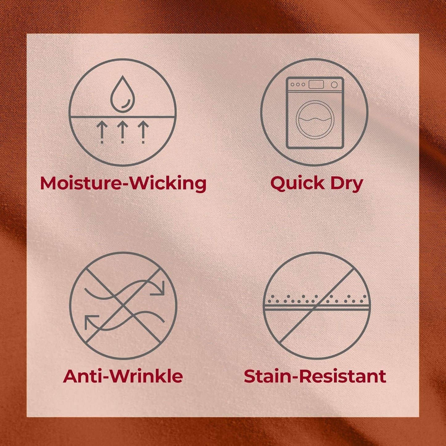 Mellanni Twin Sheets Set - 3 PC Luxury Bedding Collection | Extra Soft, Cooling, Wrinkle-Resistant (Twin, Terracotta)