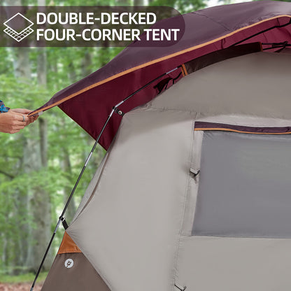 CAMEL CROWN Tents for Camping 8 Person Waterproof Quick Setup Folding Outdoor Backpacking Tents 8 People Family Hiking