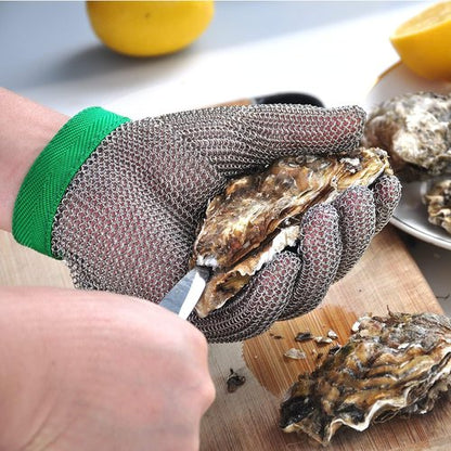 Dowellife Cut Resistant Chainmail Glove - Food Grade Stainless Steel for Butchers & Chefs | X-Small